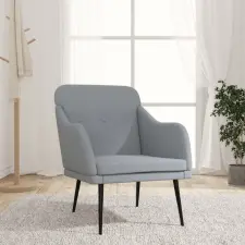  Világosszürke szövetfotel 63 x 76 x 80 cm bútor