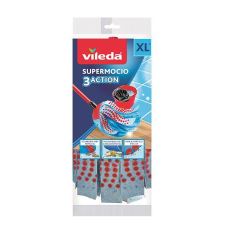  VILEDA Gyorsfelmosó fej, mikroszálas, VILEDA &quot;Supermocio 3Action&quot;, kék takarító és háztartási eszköz