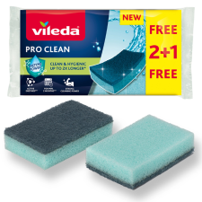Vileda Pro Clean mosogatószivacs 2+1 db tisztító- és takarítószer, higiénia