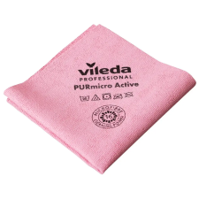 Vileda Professional Vileda PURmicro active mikroszálas törlőkendő (5db/csg) piros tisztító- és takarítószer, higiénia
