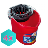  Vileda Supermop vödör csavarókosárral, 10L KARTON - 4 db
