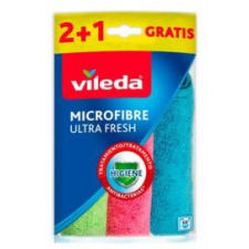 Vileda Törlőkendő, 30% mikroszállal, 2+1 db, VILEDA takarító és háztartási eszköz