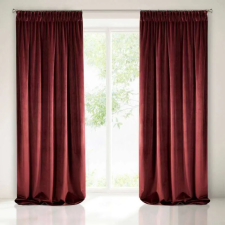  Villa bársony sötétítő függöny Bordó 140x270 cm lakástextília