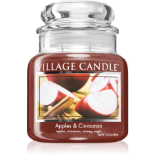 Village Candle Apples & Cinnamon illatgyertya (Glass Lid) 389 g gyertya