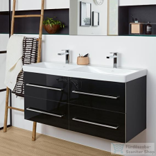 Villeroy &amp; Boch Avento 120cm-es alsószekrény Crystal Black színben A893 00 B3 ( A89300B3 ) fürdőszoba bútor