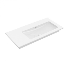 Villeroy and Boch Villeroy & Boch Venticello 100 x 50 cm-es beépíthető mosdó csaplyuk nélkül Stone White CeramicPlus felülettel - 4134R3RW fürdőszoba kiegészítő