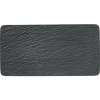 Villeroy & Boch Sekély tányér, Villeroy & Boch Manufacture Rock 35x18 cm, fekete