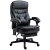 Vinsetto irodai szék, masszázs funkció, állítható magasságú/támla, ökológiai bőr, 64x69x107-115 cm, fekete