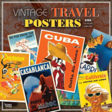 Vintage Travel Posters 2024 Square naptár, kalendárium