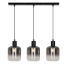 Viokef Adam fekete-füstszínű függesztett lámpa (VIO-4278300) E27 3 izzós IP20