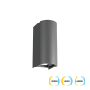 Viokef Azores sötétszürke LED kültéri falikar (VIO-4310001) LED 1 izzós IP65