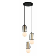 Viokef FEDRA Függeszték 3 x MAX 25W fekete, bronz világítás