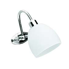 Viokef Niobe ezüst falikar (VIO-351300) E14 1 izzós IP20 világítás