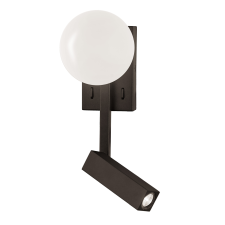 Viokef Reflect fekete LED falikar (VIO-4229000) LED 2 izzós IP20 világítás