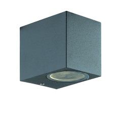 Viokef Tilos sötét szürke kültéri fali lápma (VIO-4099500) GU10 1 izzós IP54 kültéri világítás