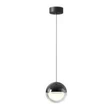 Viokef Zirea fekete LED függesztett lámpa (VIO-4329800) LED 1 izzós IP20 világítás