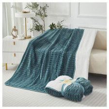  Violet 2 rétegű ágytakaró/pléd 150x200 cm - Kékeszöld ZU150200 lakástextília