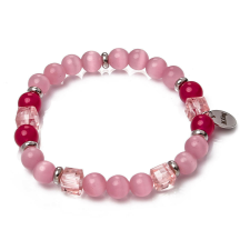  Violet Kiss – Holdkő és jade ásvány karkötő dobozban karkötő