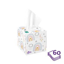  Violeta dobozos 3 rétegű papírzsebkendő, 60 db higiéniai papíráru