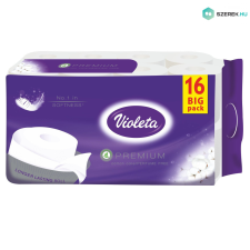Violeta prémium toalettpapír, 3 rétegű, fehér, 16 tekercs higiéniai papíráru