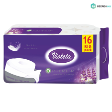 Violeta VIOLETA prémium toalettpapír, 3 rétegű, levendula-vanília, 16 tekercs higiéniai papíráru