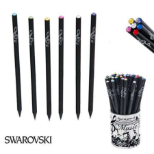 Violinkulcsos grafitceruza végén Swarovski kristállyal - többféle ceruza