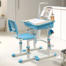 Vipack Comfortline 301 kék-fehér állítható gyerekíróasztal székkel íróasztal