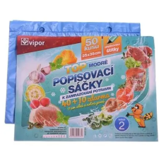 VIPOR HDPE 25×35cm, 50 darab, kék papírárú, csomagoló és tárolóeszköz