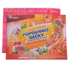 VIPOR HDPE, 25×35cm, 50 darab, piros papírárú, csomagoló és tárolóeszköz