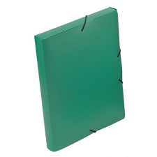 VIQUEL Gumis mappa, 30 mm, PP, A4, VIQUEL "Coolbox", zöld mappa