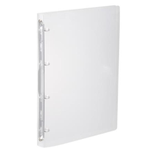 VIQUEL Gyűrűs könyv, 4 gyűrű, 25 mm, A4, PP, VIQUEL "Propyglass", víztiszta gyűrűskönyv