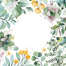 Virág Floral Frame szalvéta 20 db-os 33x33 cm party kellék