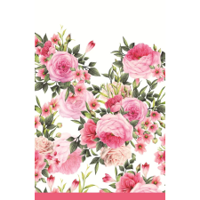 Virág Rózsa Twigs with Leaves papír asztalterítő 120x180 cm lakástextília