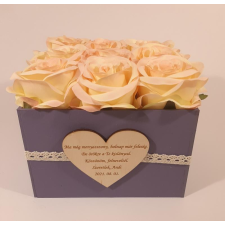  Virágdoboz,szülőköszöntő, (névnapra, szülinapra is) dekorációs kellék