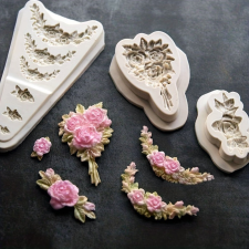  Virágfüzér csokor csokoládé forma, 3D szilikon forma sütés és főzés