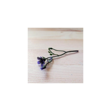  Virágszálacska, kékeslila. Teljes hossza: 10 cm, virág mérete: 15x15 mm dekorációs kellék