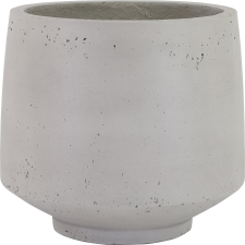  Virágtartó kerek 21 cm x 23 cm szürke kerti dekoráció