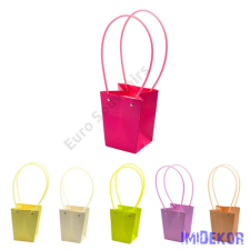  Virágtáska mini trapéz - Pink dekorációs kellék