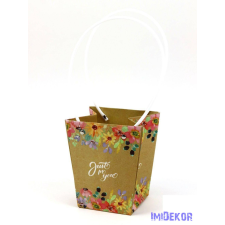  Virágtáska nagy trapéz - Vegyes színű dekorációs kellék