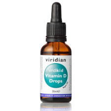 Viridian Viridikid D-vitamin csepp 400IU 30 ml vitamin és táplálékkiegészítő