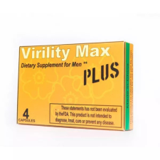 VIRILITY MAX PLUS POTENCIANÖVELŐ KAPSZULA - 4 DB potencianövelő