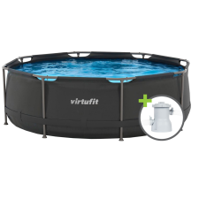 VirtuFit Fémvázas medence vízszűrővel 244x76cm medence