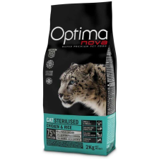 Visán Optimanova Cat Sterilised Chicken & Rice 8kg macskaeledel