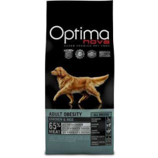Visán Optimanova Dog Adult Obesity Chicken &amp; Rice 12 kg kutyaeledel