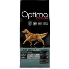 Visán Optimanova Dog Adult Obesity Chicken & Rice 12kg kutyaeledel