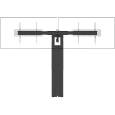 Vision VFM-F50/D Motoros dupla padlóállvány 55-86" tv állvány és fali konzol