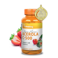 Vitaking Acerola C-500 Epres Ízben vitamin és táplálékkiegészítő