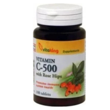 Vitaking C-500 Csipkebogyóval (100) tabletta vitamin és táplálékkiegészítő