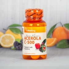VitaKing C-500mg Acerola EPRES (40) rágótab vitamin és táplálékkiegészítő