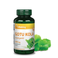 Vitaking Gotu Kola kivonat 2000mg (60) vegán kapszula (Ázsiai gázló) vitamin és táplálékkiegészítő